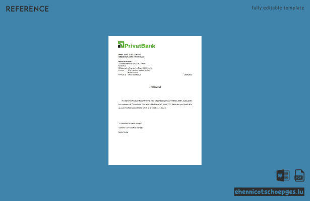 Beispiel für die Schließung der ukrainischen Privatbank (Vorschau)